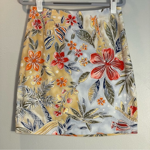 Talbots Floral Mini Skirt - Multicolor - Picture 1 of 8